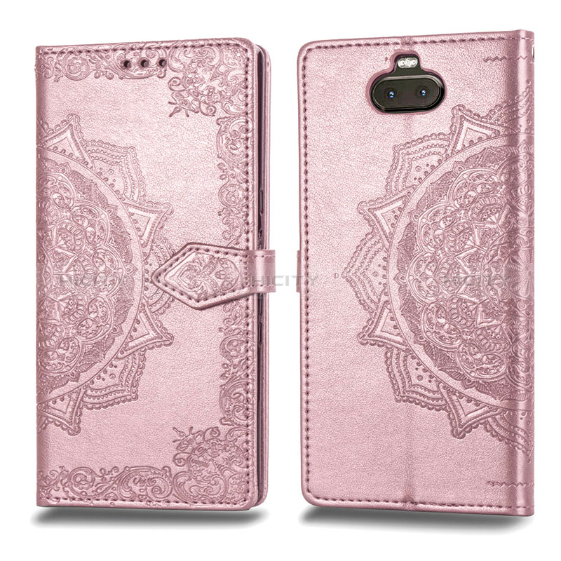 Custodia Portafoglio In Pelle Fantasia Modello Cover con Supporto per Sony Xperia 10