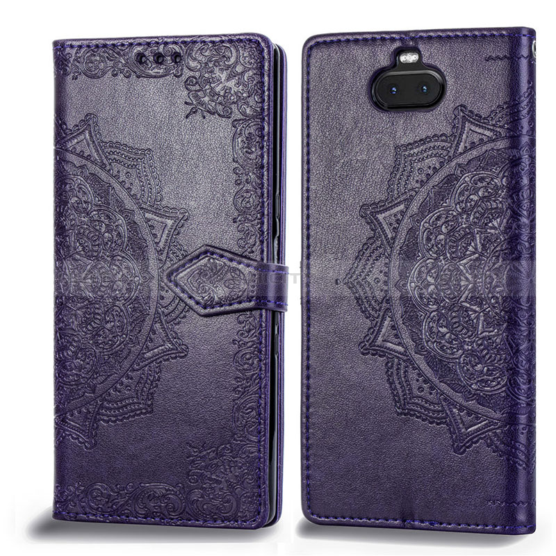 Custodia Portafoglio In Pelle Fantasia Modello Cover con Supporto per Sony Xperia 10