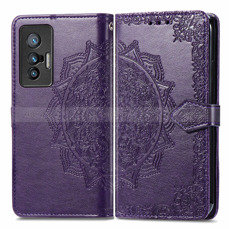 Custodia Portafoglio In Pelle Fantasia Modello Cover con Supporto per Vivo X70 5G