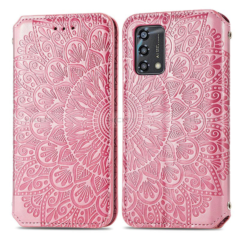 Custodia Portafoglio In Pelle Fantasia Modello Cover con Supporto S01D per Oppo A95 4G