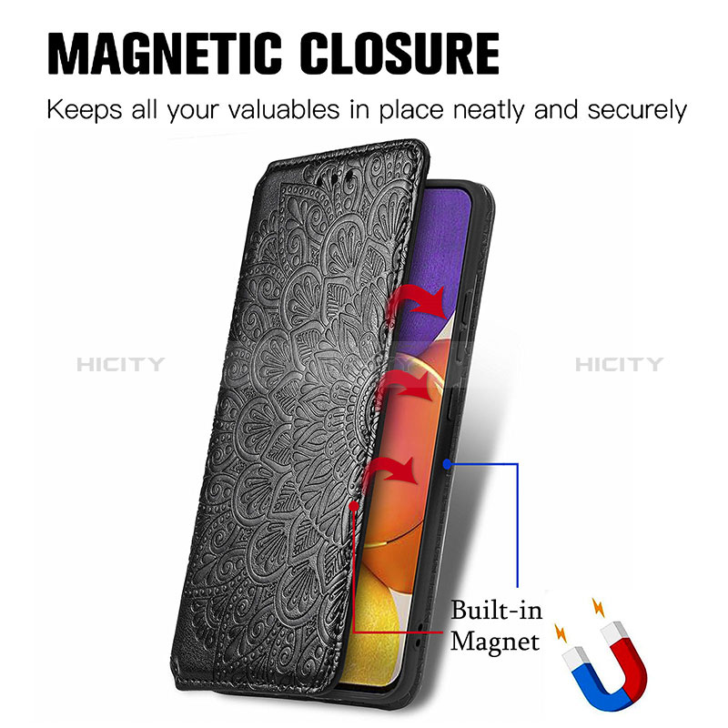 Custodia Portafoglio In Pelle Fantasia Modello Cover con Supporto S01D per Samsung Galaxy A15 5G