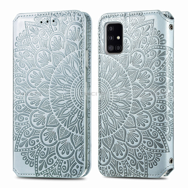 Custodia Portafoglio In Pelle Fantasia Modello Cover con Supporto S01D per Samsung Galaxy A51 4G