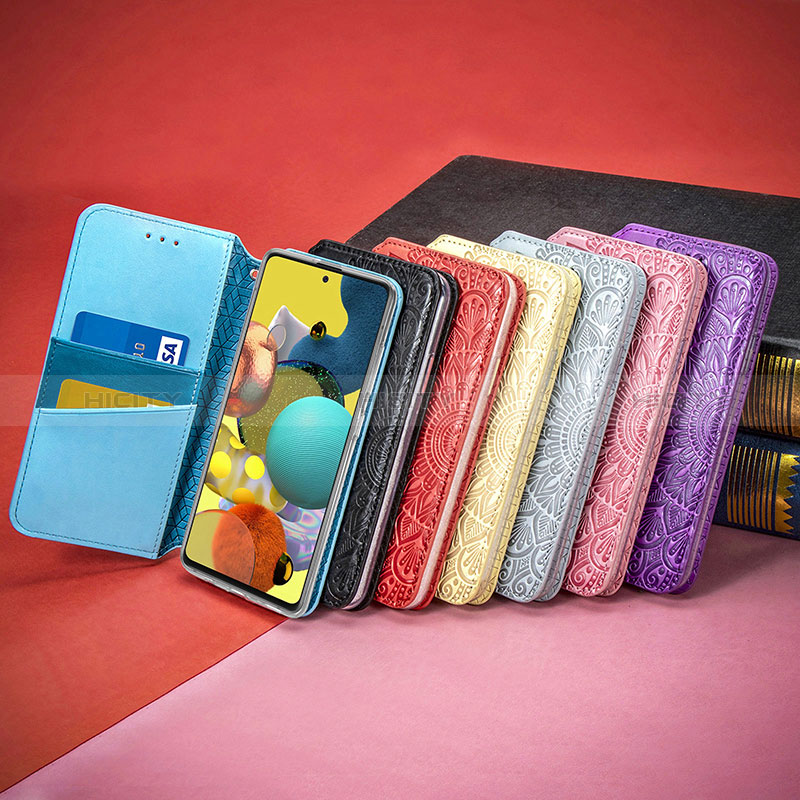 Custodia Portafoglio In Pelle Fantasia Modello Cover con Supporto S01D per Samsung Galaxy A71 5G