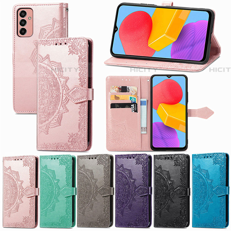 Custodia Portafoglio In Pelle Fantasia Modello Cover con Supporto S01D per Samsung Galaxy M13 4G