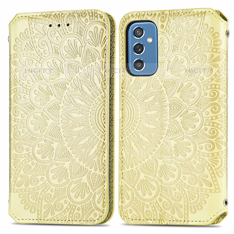 Custodia Portafoglio In Pelle Fantasia Modello Cover con Supporto S01D per Samsung Galaxy M52 5G