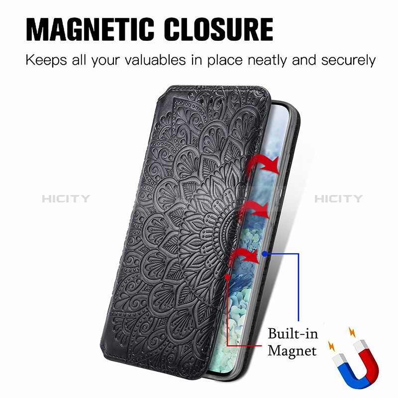 Custodia Portafoglio In Pelle Fantasia Modello Cover con Supporto S01D per Samsung Galaxy S20 5G