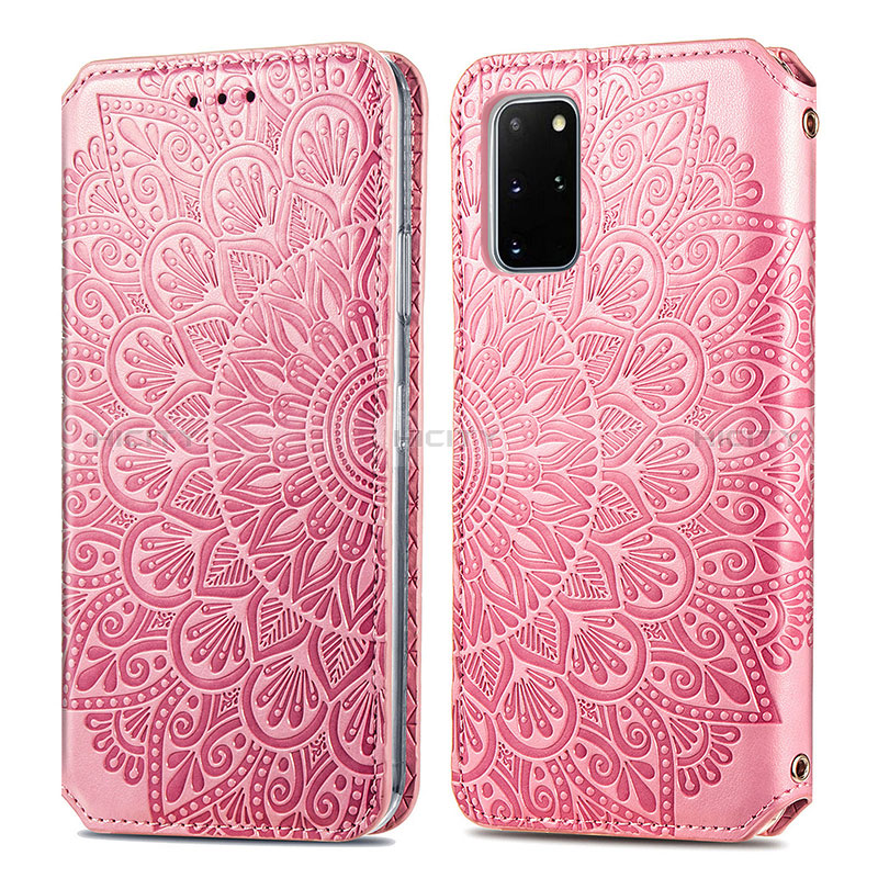 Custodia Portafoglio In Pelle Fantasia Modello Cover con Supporto S01D per Samsung Galaxy S20 Plus