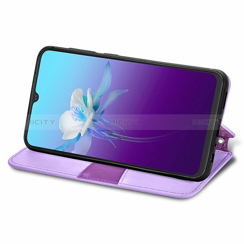 Custodia Portafoglio In Pelle Fantasia Modello Cover con Supporto S01D per Vivo V20