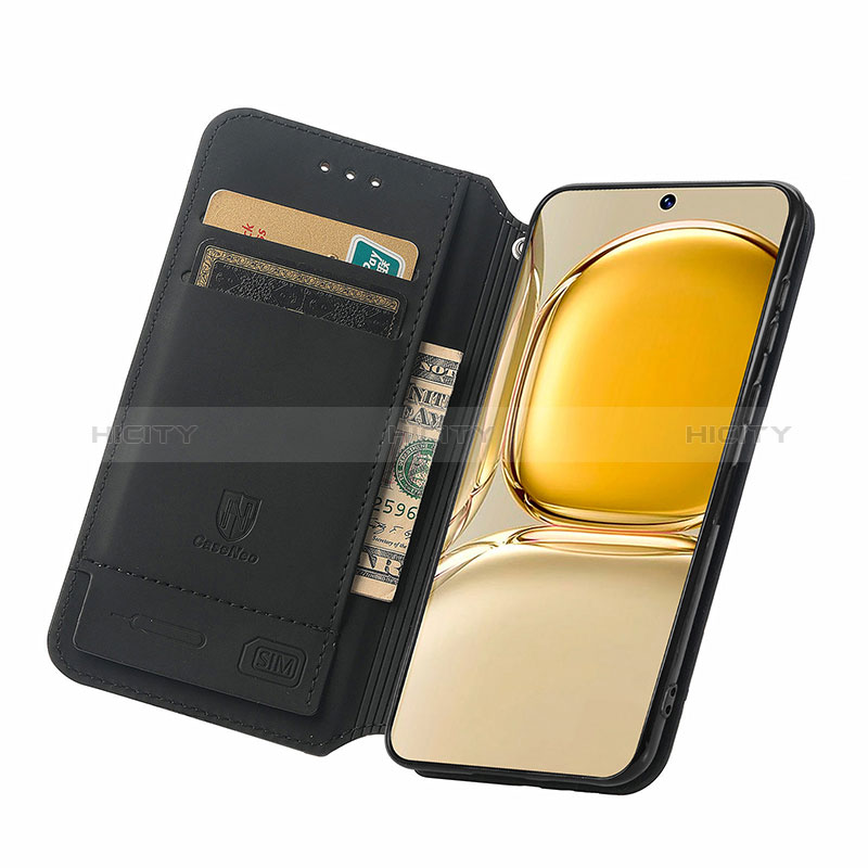 Custodia Portafoglio In Pelle Fantasia Modello Cover con Supporto S02D per Huawei P50 Pro