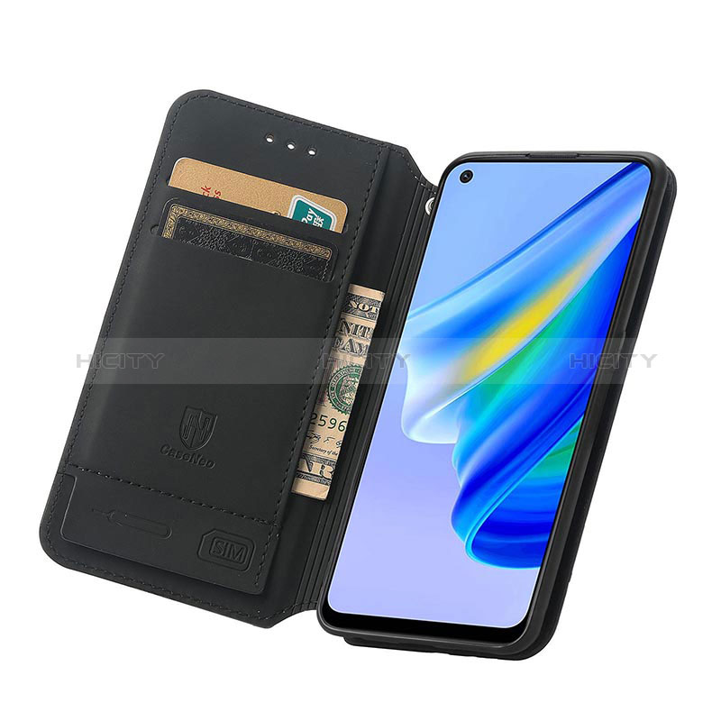 Custodia Portafoglio In Pelle Fantasia Modello Cover con Supporto S02D per Oppo A95 4G