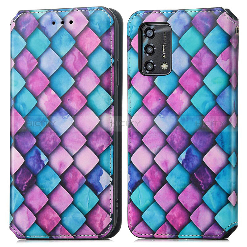 Custodia Portafoglio In Pelle Fantasia Modello Cover con Supporto S02D per Oppo A95 4G