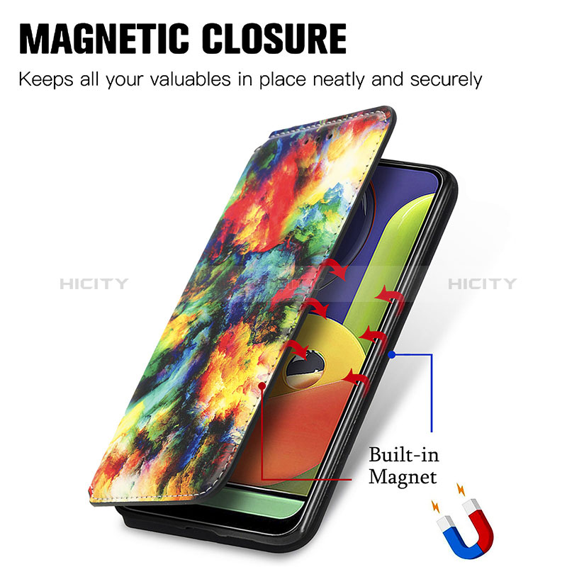 Custodia Portafoglio In Pelle Fantasia Modello Cover con Supporto S02D per Samsung Galaxy A30S