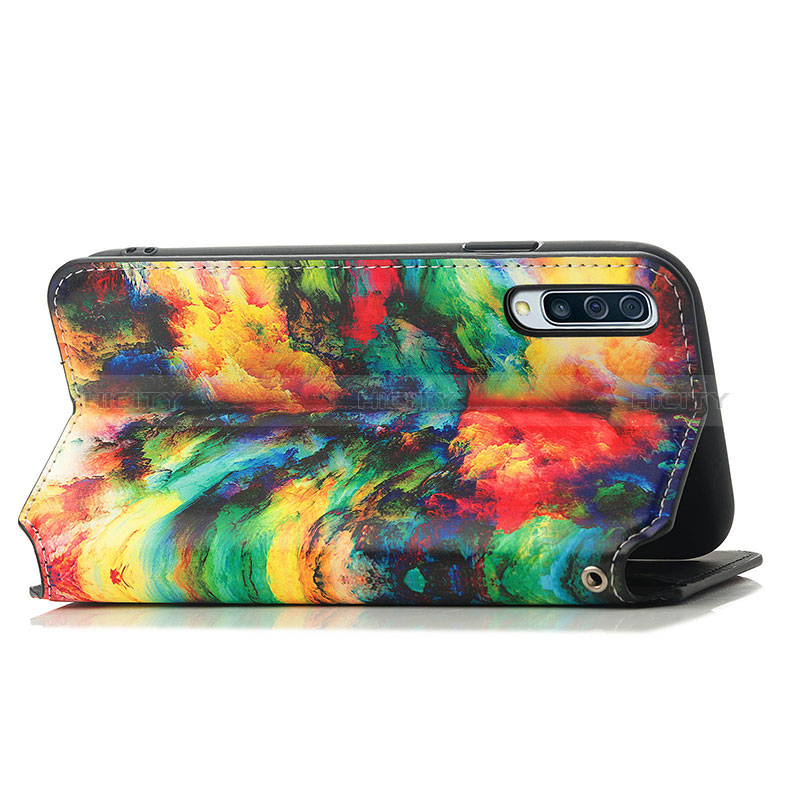 Custodia Portafoglio In Pelle Fantasia Modello Cover con Supporto S02D per Samsung Galaxy A50