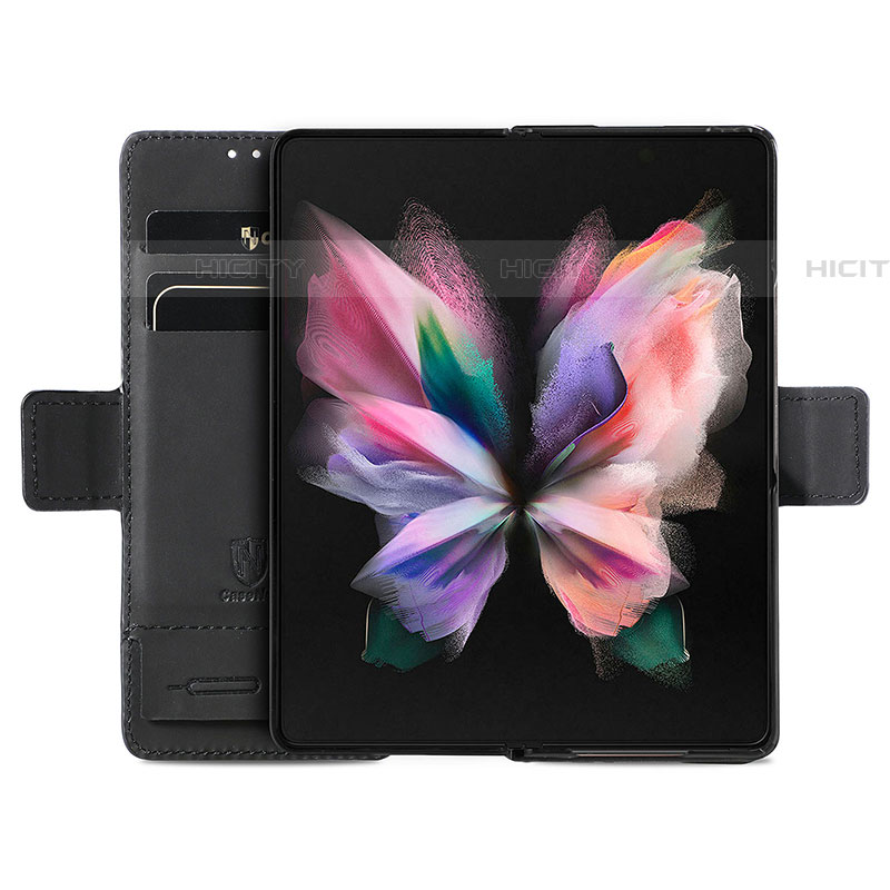 Custodia Portafoglio In Pelle Fantasia Modello Cover con Supporto S02D per Samsung Galaxy Z Fold4 5G