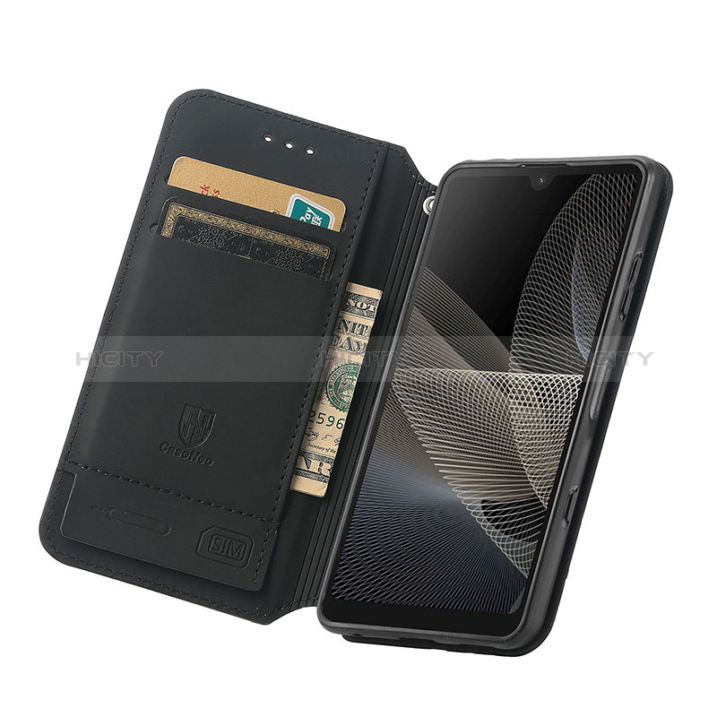 Custodia Portafoglio In Pelle Fantasia Modello Cover con Supporto S02D per Sony Xperia Ace II