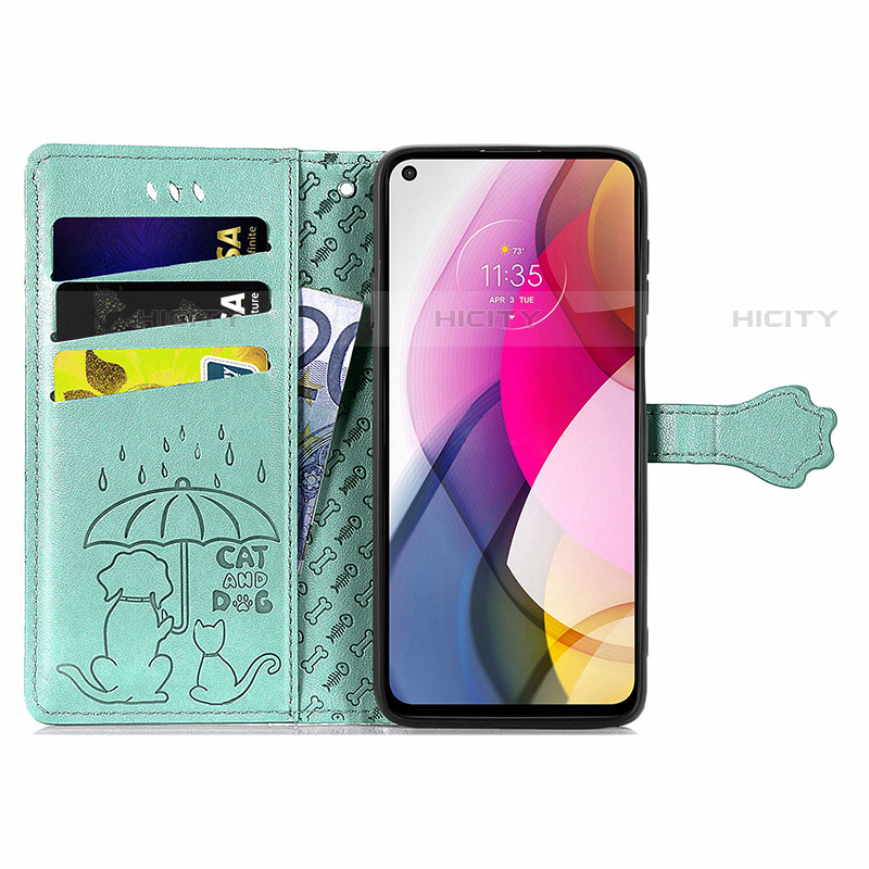 Custodia Portafoglio In Pelle Fantasia Modello Cover con Supporto S03D per Motorola Moto G Stylus (2021)