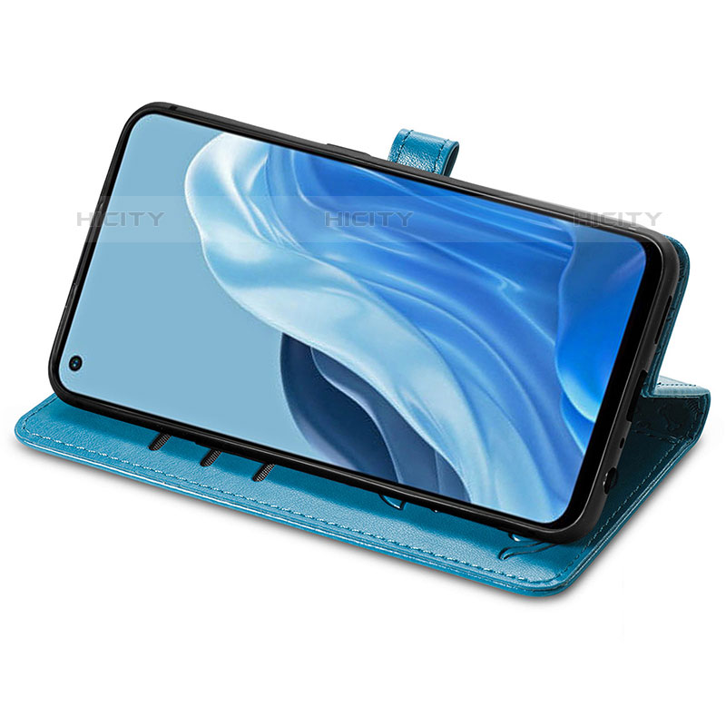 Custodia Portafoglio In Pelle Fantasia Modello Cover con Supporto S03D per Oppo F21 Pro 4G