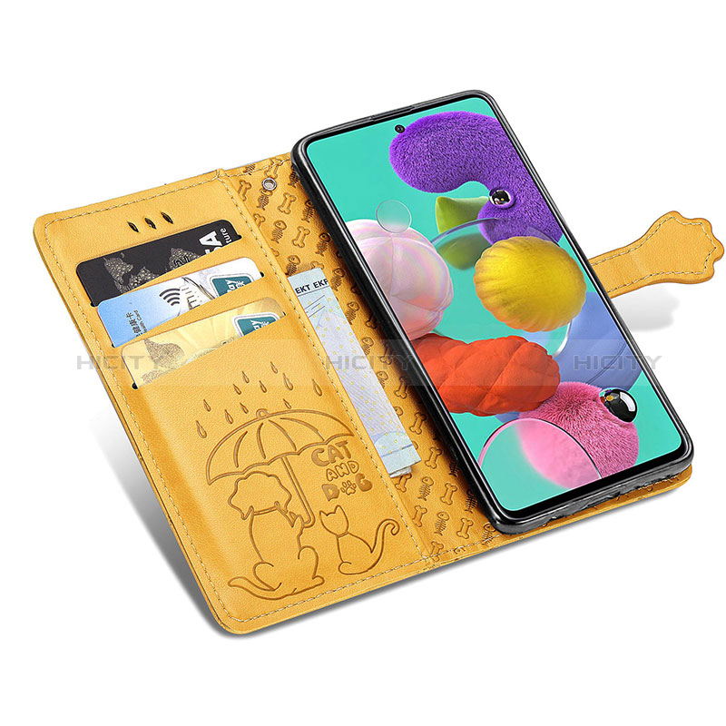 Custodia Portafoglio In Pelle Fantasia Modello Cover con Supporto S03D per Samsung Galaxy A51 4G