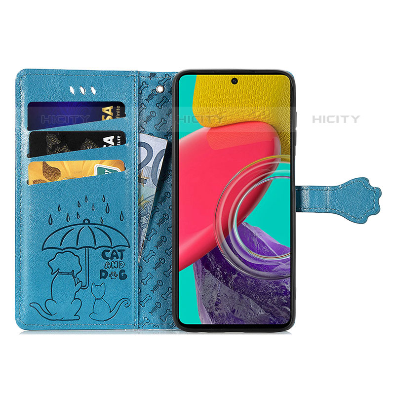 Custodia Portafoglio In Pelle Fantasia Modello Cover con Supporto S03D per Samsung Galaxy M53 5G