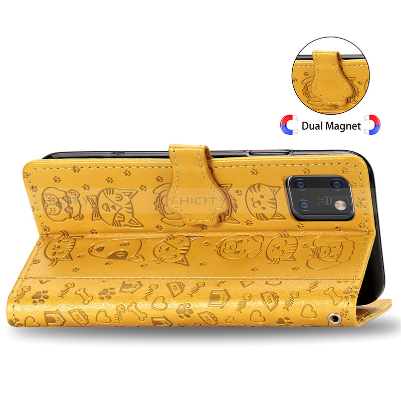 Custodia Portafoglio In Pelle Fantasia Modello Cover con Supporto S03D per Samsung Galaxy M60s