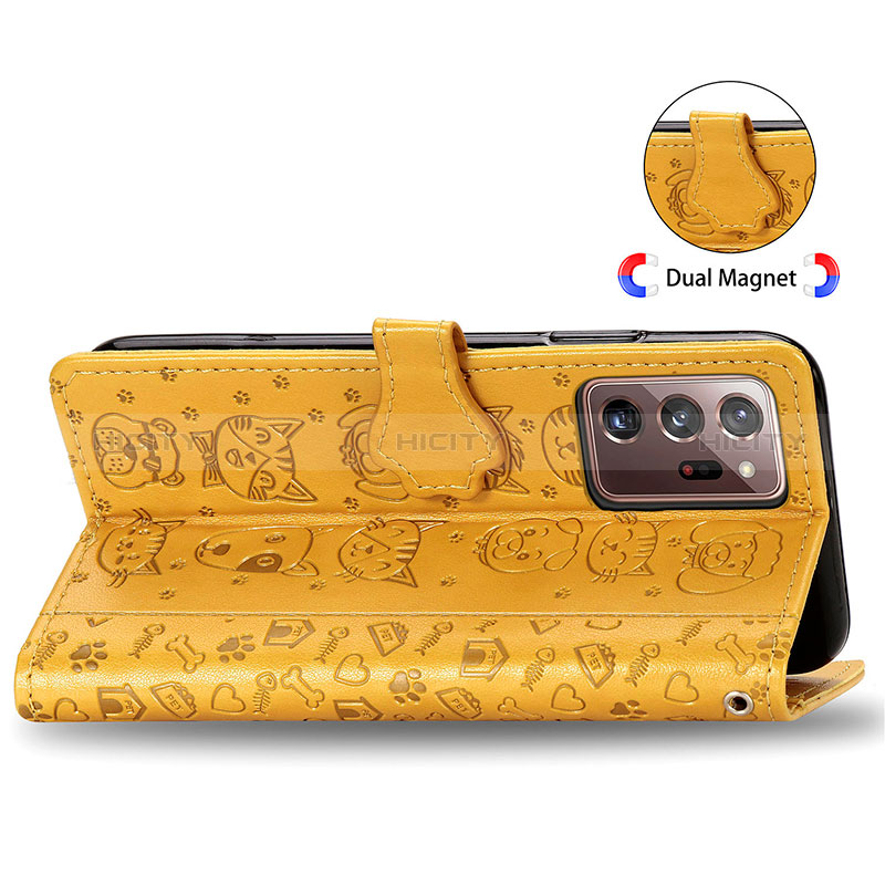 Custodia Portafoglio In Pelle Fantasia Modello Cover con Supporto S03D per Samsung Galaxy Note 20 Ultra 5G