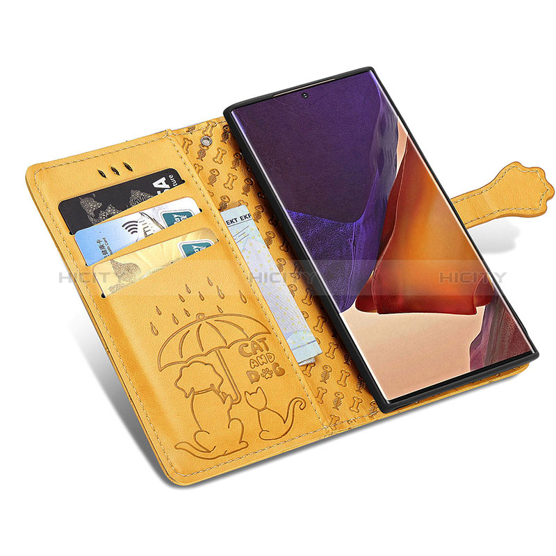 Custodia Portafoglio In Pelle Fantasia Modello Cover con Supporto S03D per Samsung Galaxy Note 20 Ultra 5G