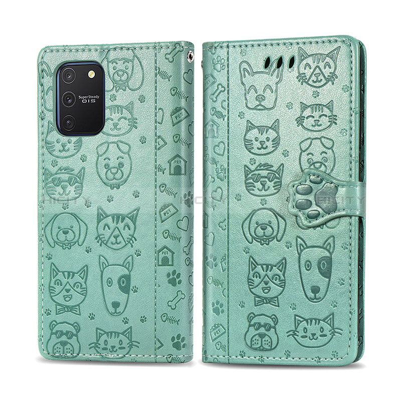 Custodia Portafoglio In Pelle Fantasia Modello Cover con Supporto S03D per Samsung Galaxy S10 Lite