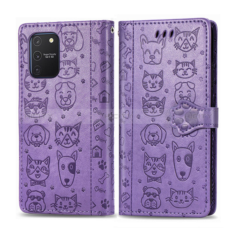 Custodia Portafoglio In Pelle Fantasia Modello Cover con Supporto S03D per Samsung Galaxy S10 Lite