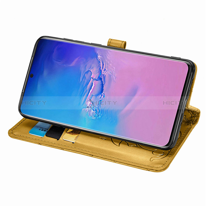 Custodia Portafoglio In Pelle Fantasia Modello Cover con Supporto S03D per Samsung Galaxy S20 Ultra