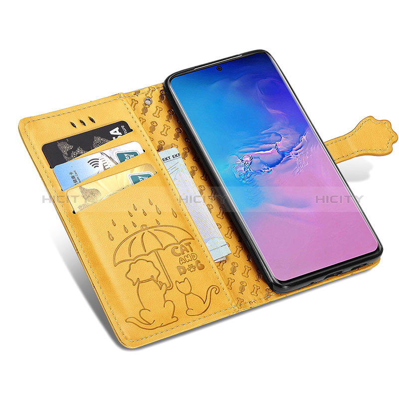 Custodia Portafoglio In Pelle Fantasia Modello Cover con Supporto S03D per Samsung Galaxy S20 Ultra