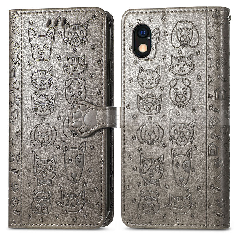 Custodia Portafoglio In Pelle Fantasia Modello Cover con Supporto S03D per Sony Xperia Ace III