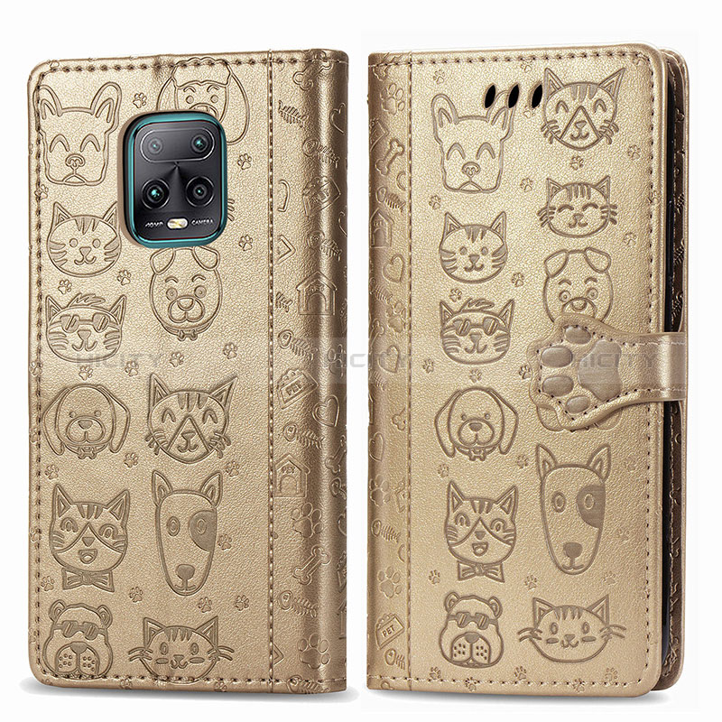 Custodia Portafoglio In Pelle Fantasia Modello Cover con Supporto S03D per Xiaomi Redmi 10X 5G