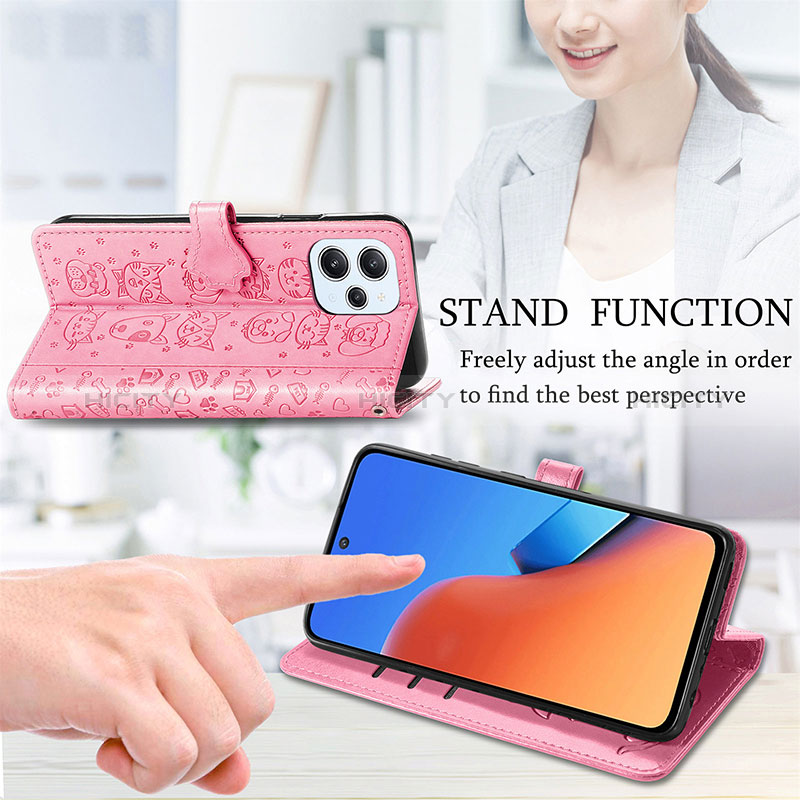 Custodia Portafoglio In Pelle Fantasia Modello Cover con Supporto S03D per Xiaomi Redmi 12 4G