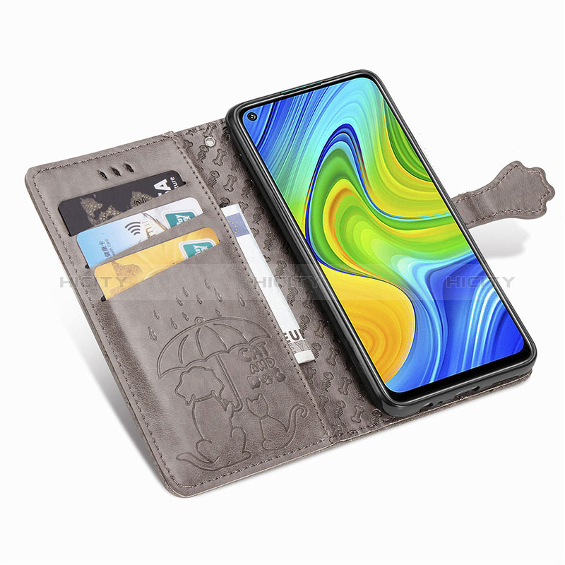 Custodia Portafoglio In Pelle Fantasia Modello Cover con Supporto S03D per Xiaomi Redmi Note 9