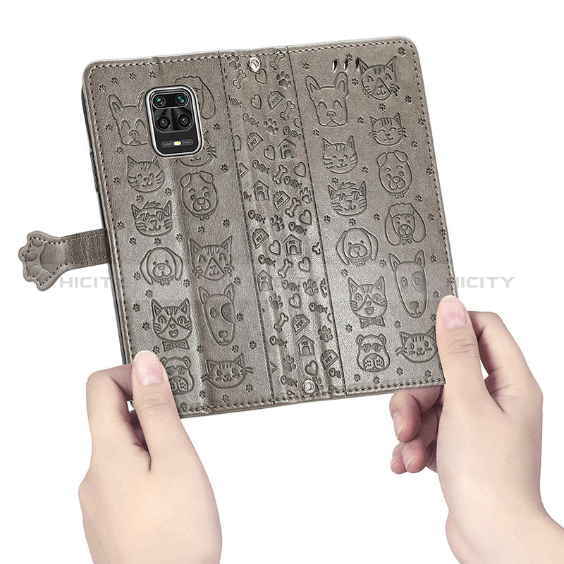 Custodia Portafoglio In Pelle Fantasia Modello Cover con Supporto S03D per Xiaomi Redmi Note 9 Pro
