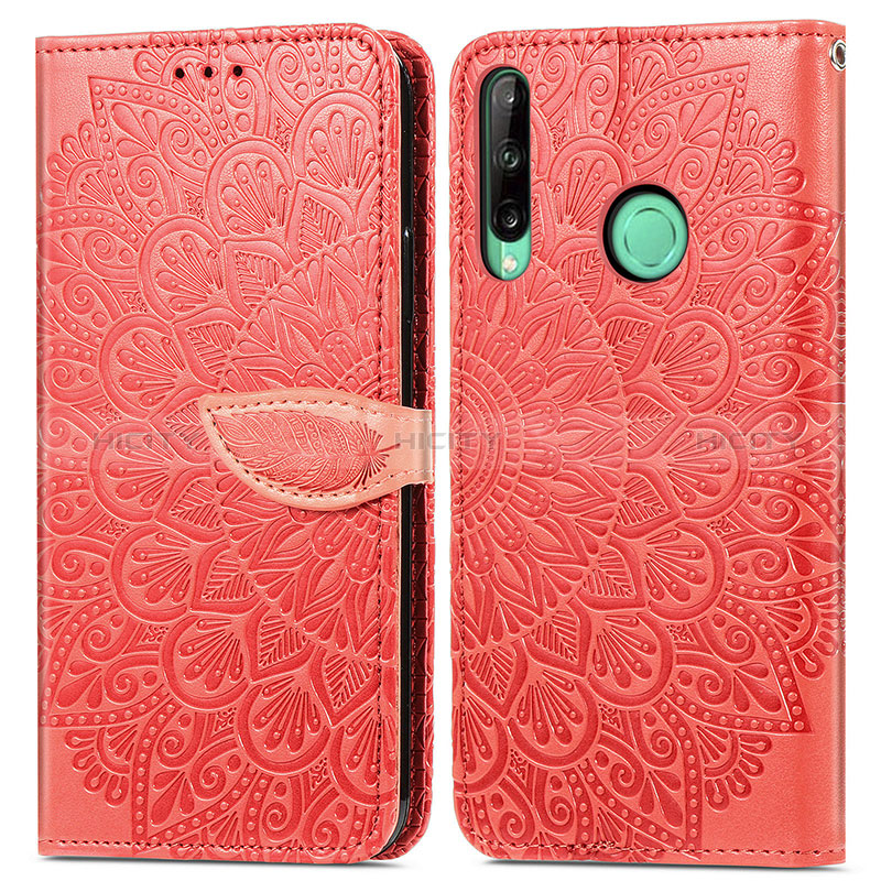 Custodia Portafoglio In Pelle Fantasia Modello Cover con Supporto S04D per Huawei Y7p