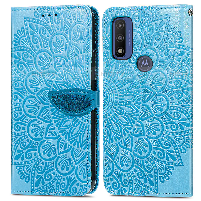 Custodia Portafoglio In Pelle Fantasia Modello Cover con Supporto S04D per Motorola Moto G Pure