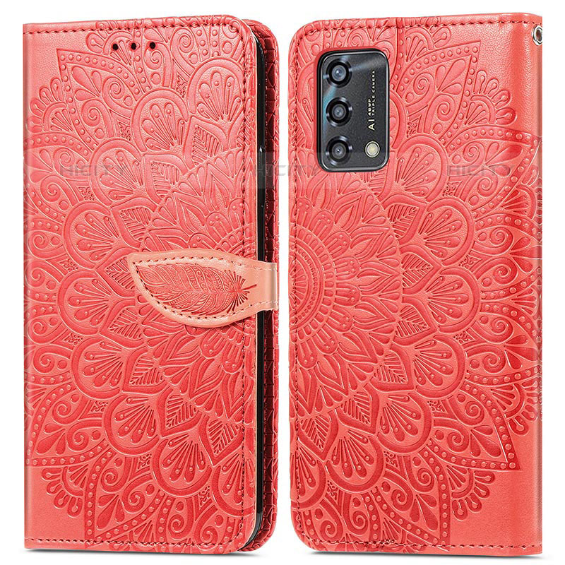 Custodia Portafoglio In Pelle Fantasia Modello Cover con Supporto S04D per Oppo A74 4G