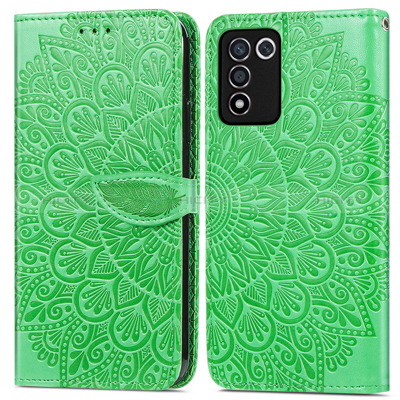 Custodia Portafoglio In Pelle Fantasia Modello Cover con Supporto S04D per Oppo K9S 5G