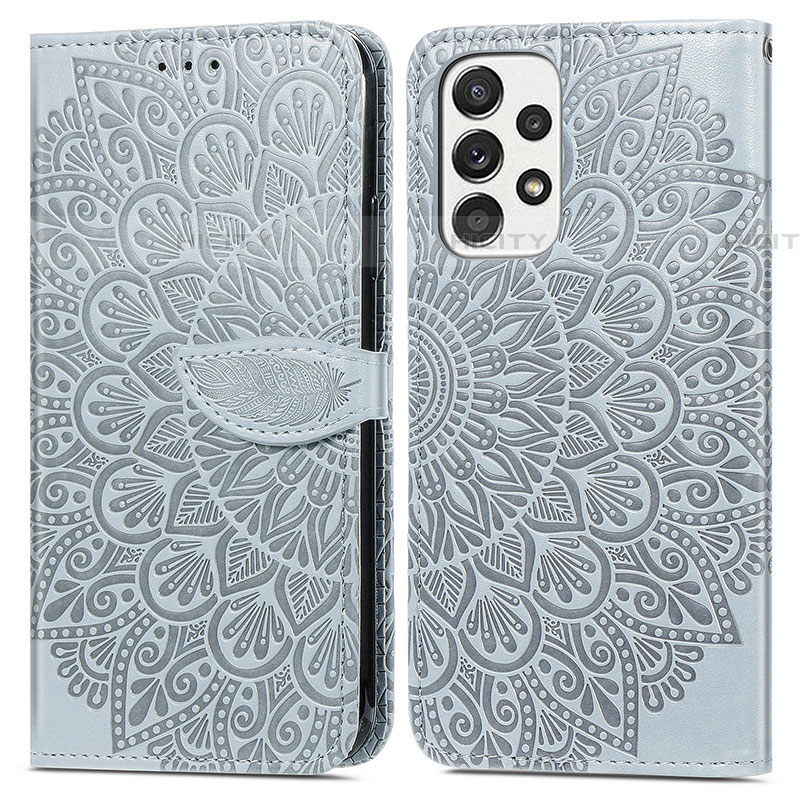 Custodia Portafoglio In Pelle Fantasia Modello Cover con Supporto S04D per Samsung Galaxy A53 5G