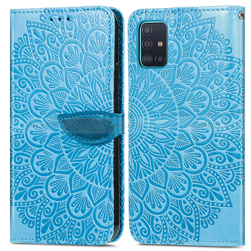 Custodia Portafoglio In Pelle Fantasia Modello Cover con Supporto S04D per Samsung Galaxy A71 4G A715