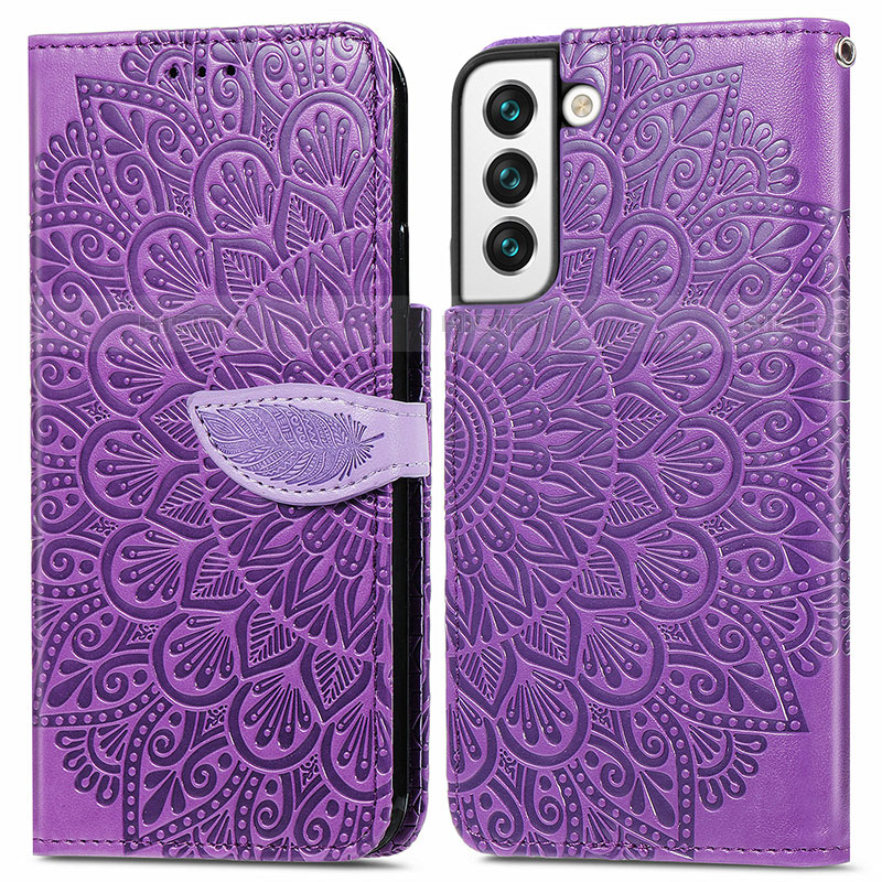 Custodia Portafoglio In Pelle Fantasia Modello Cover con Supporto S04D per Samsung Galaxy S23 Plus 5G