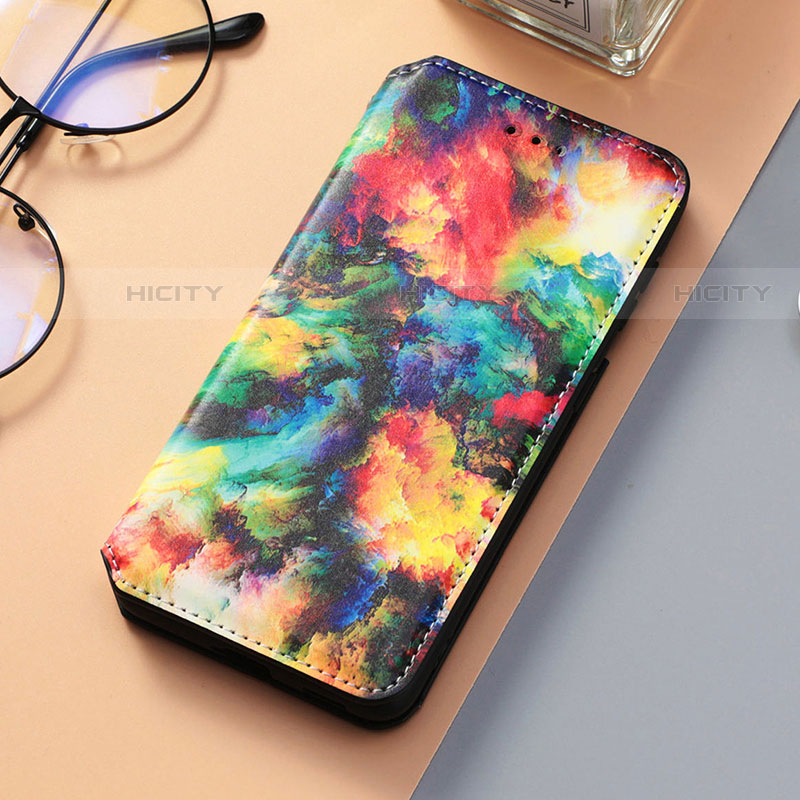 Custodia Portafoglio In Pelle Fantasia Modello Cover con Supporto S06D per Samsung Galaxy S21 5G Multicolore