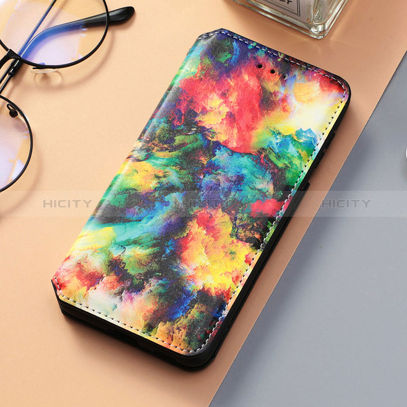 Custodia Portafoglio In Pelle Fantasia Modello Cover con Supporto S06D per Samsung Galaxy S24 5G Multicolore