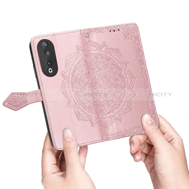 Custodia Portafoglio In Pelle Fantasia Modello Cover con Supporto S07D per Huawei Honor 90 5G
