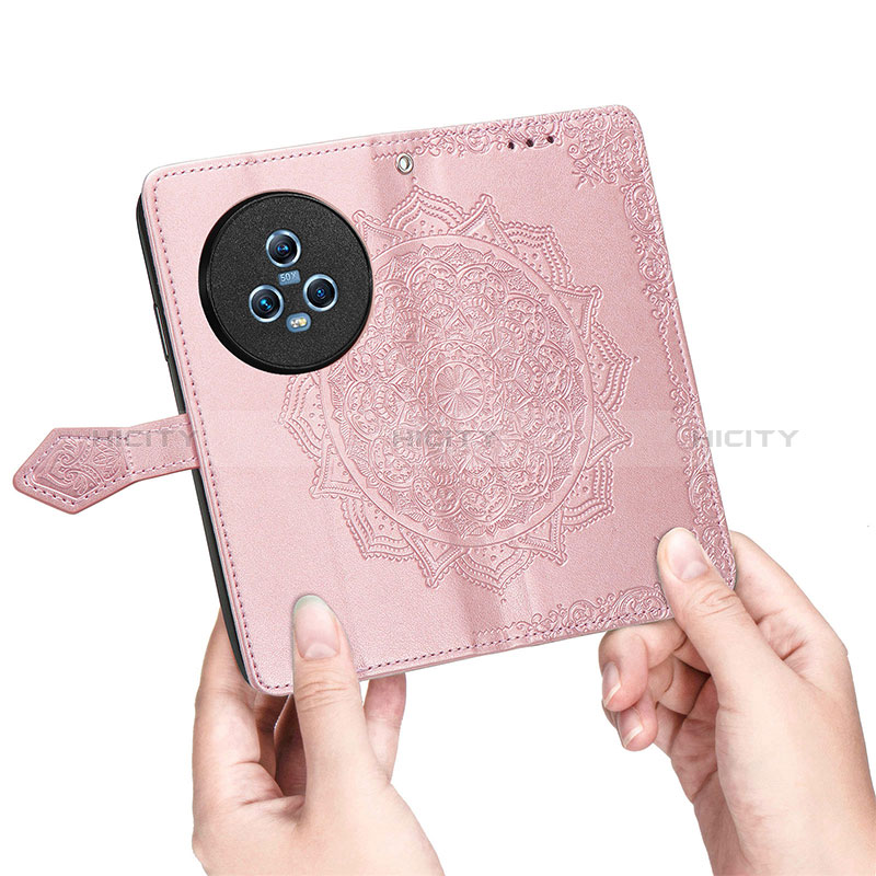 Custodia Portafoglio In Pelle Fantasia Modello Cover con Supporto S07D per Huawei Honor Magic5 5G