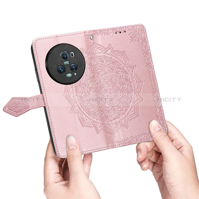 Custodia Portafoglio In Pelle Fantasia Modello Cover con Supporto S07D per Huawei Honor Magic5 Pro 5G