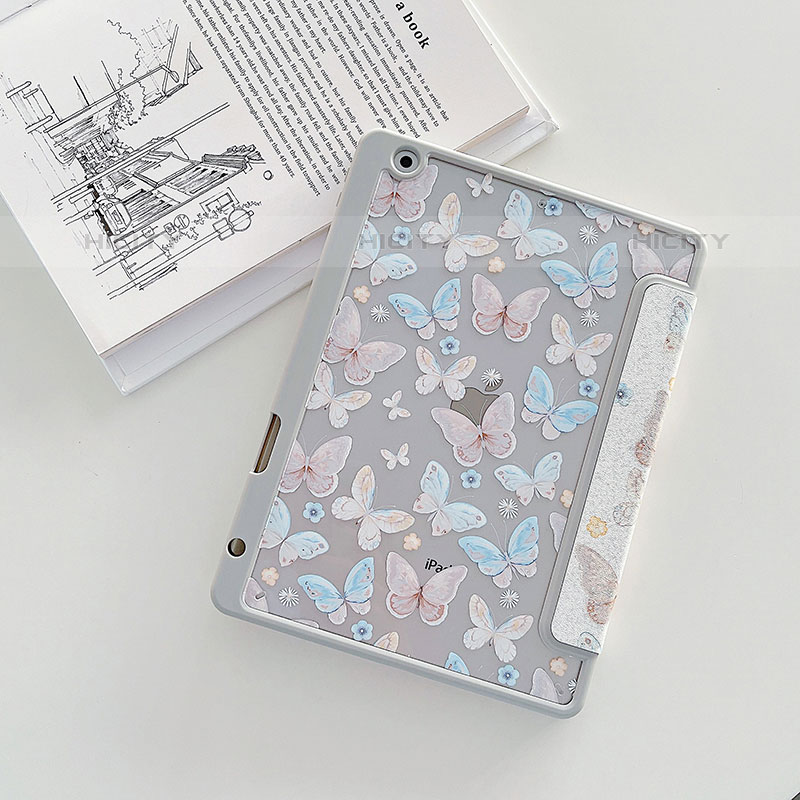 Custodia Portafoglio In Pelle Fantasia Modello Cover con Supporto XH2 per Apple iPad 10.2 (2020) Bianco