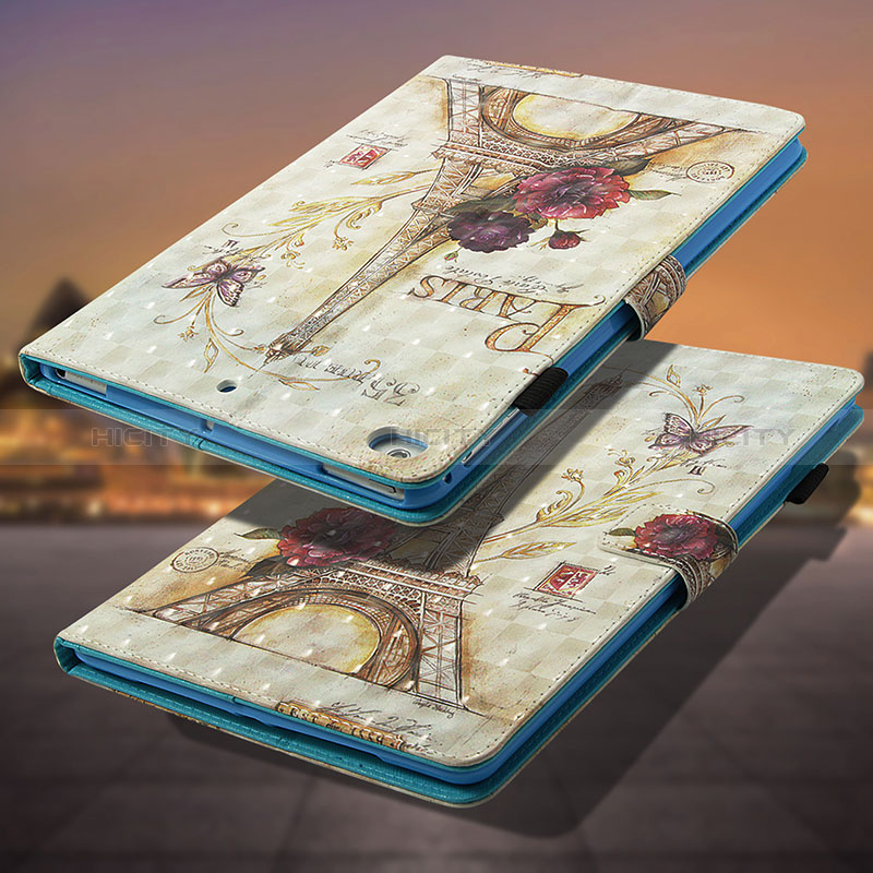 Custodia Portafoglio In Pelle Fantasia Modello Cover con Supporto Y01B per Apple iPad Air