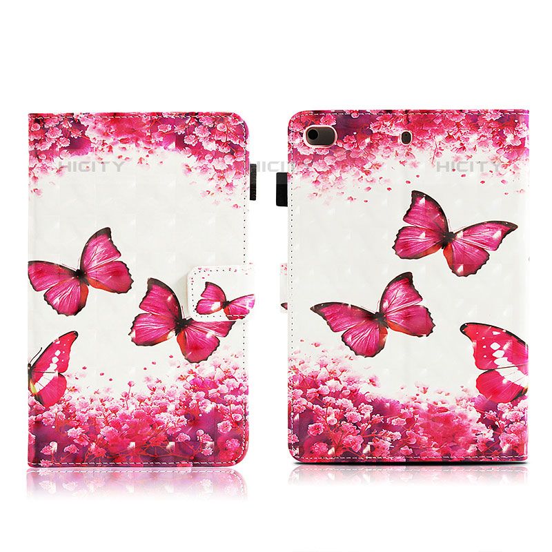 Custodia Portafoglio In Pelle Fantasia Modello Cover con Supporto Y01B per Apple iPad Mini 5 (2019)